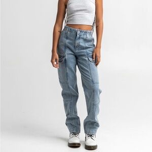 RSQ Womens Cargo Jeans, Size 24
